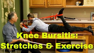 Knee Bursitis Stretches amp Exercises Pes Anserine Suprapatellar Prepatellar Infrapatellar [upl. by Ainedrag]