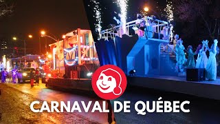 Québec Winter Carnival Night Parade 2024  4K Lower Town Full Parade [upl. by Darce888]