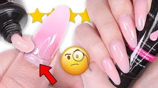 DIY TESTING FILLING POLYGEL NAILS [upl. by Arekahs]