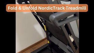 How to Fold and Unfold NordicTrack Treadmill [upl. by Epotimet]