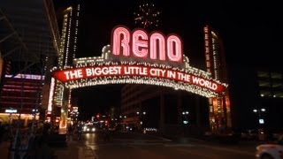 Reno Nevada The Arch Harrahs Casino Hotel Video Sammy Davis Jr Biggest Little City in The World [upl. by Vina]