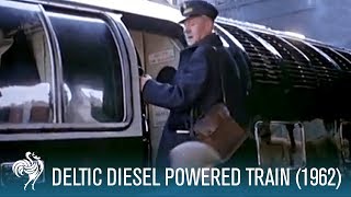 Deltic Diesel Powered Train 1962  British Pathé [upl. by Arreic]