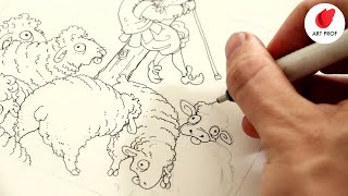 Rapidograph Pens Techniques for Drawing for Beginners [upl. by Hajan]