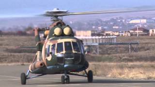 President Sargsyan and escorting helicopters land in Stepanakert airport Nagorno Karabakh Republic [upl. by Tinaret]