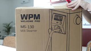 WPM Welhome Pro MS130D Milk Steamer Unboxing Video [upl. by Arri563]