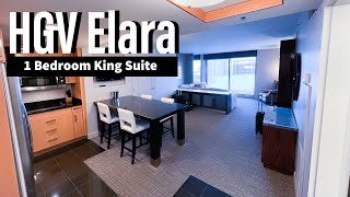 Elara 1 Bedroom King Suite in Las Vegas Hilton Grand Vacations Club [upl. by Eiduj]