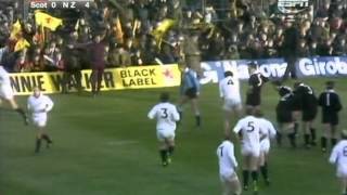 Rugby Union 1979 New Zealand All Blacks vs Scotland highlights [upl. by Randie]