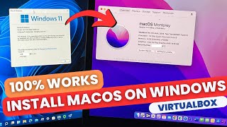 Install macOS in VirtualBox on Windows 11 PC Intel amp AMD  100 WORKING [upl. by Tirrej]