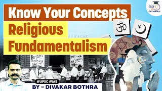 What is Religious Fundamentalism Key Concepts for UPSC Exam  Sociology Optional  StudyIQ [upl. by Rehpotsirahc]