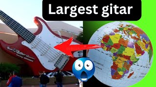 Largest guitar in the world 🌍😱🌍 hiddenearth02 googleearth vídeoviral [upl. by Adnohrahs]