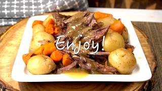 How to make the best crock pot roast With no seasoning packets [upl. by Bettzel]