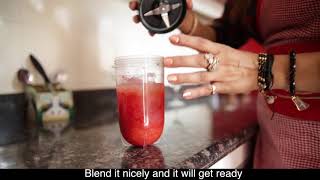 STRAWBERRY MARGARITA MOCTAIL EASY REFREASHING BEAT THE HEAT TREAT CHILLEDLEARN HOW TO MAKE [upl. by Bueschel]