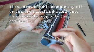 Olivetti Lettera 22 Typewriter Drawband Repair [upl. by Baudelaire694]