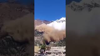 Mustang Himpahiro मुस्ताङमा अहिले सम्मकै ठुलो हिम पहिरो Avalanche In Mustang Nepal [upl. by Sochor]