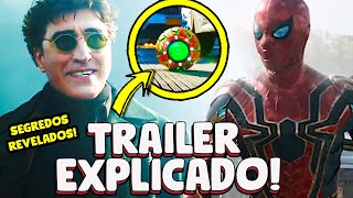 EXPLICADO TRAILER HOMEM ARANHA 3 SEM VOLTA PARA CASA DEMOLIDOR LAGARTO E O ARANHAVERSO [upl. by Aidul]