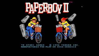 PAPERBOY II SEGA GENESIS RetroArch a couple trys [upl. by Nath]