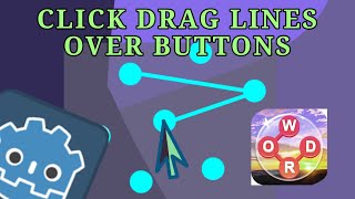 Click and draw Line through many points Part 1  GODOT [upl. by Nnaear]