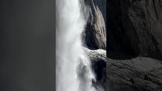 Upper Yosemite falls yosemite water waterfall [upl. by Ahsrop]