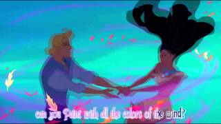 Karaoke  Instrumental  Pocahontas  Colors Of The Wind HQ  Lyrics [upl. by Ardeid]