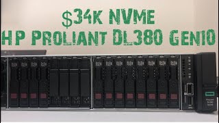 34k NVMe HP ProLiant DL380 Gen10 Server [upl. by Eimam]