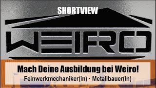 Shortview Ausbildung bei der Weisig Maschinenbau GmbH in Alfeld Leine WEIRO  LBTV [upl. by Heymann]