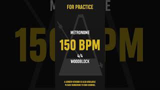 150 BPM 44  Best Metronome Sound  Wood block shorts [upl. by Nide]