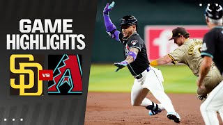 Padres vs Dbacks Game Highlights 5424  MLB Highlights [upl. by Noynek629]