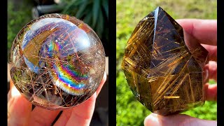 Shimmering Rutilated Quartz Crystals [upl. by Nedda]