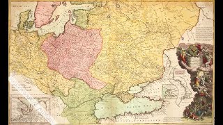 „Mapa Polski i Rosji” Hermana Molla wydana w Londynie ok 1729 r [upl. by Nwahsak]