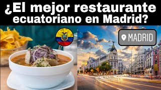 Un restaurante ecuatoriano entre los mejores de España [upl. by Jacklyn884]