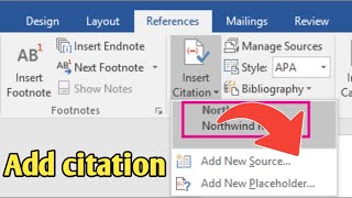 How to add Citations and References using Microsoft Word  Adding Citation and References by MS word [upl. by Dyob]