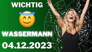 WASSERMANN ♒️😱 WICHTIGE WENDUNG 😳 Horoskop  04Dezember 2023 wassermann tarot [upl. by Eilram]