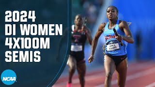 Womens 4x100m semifinals  2024 NCAA outdoor track and field championships [upl. by Atirb]