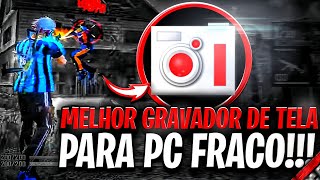 NOVO MELHOR GRAVADOR DE TELA PARA PC FRACO SEM LAG 🎥  GRAVE COM ÓTIMA QUALIDADE SEM PERDER FPS [upl. by Zahc]