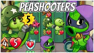 Green Shadow All Peashooter Challenge  Plants vs Zombies Heroes Gameplay [upl. by Nannah]