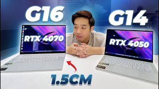 ROG Zephyrus G14 amp G16 ASUS nhét cả Intel Core 9 Ultra RTX 4070 vào con máy dày 15cm [upl. by Cash]