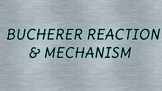 Bucherer ReactionMechanismExample [upl. by Anael]