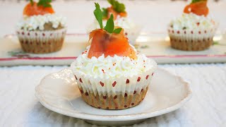 Recette Cupcakes Salés au Saumon Fumé [upl. by Hinda837]