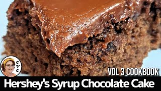 Hersheys Syrup Cake  Popular 70s Recipe  Church Cookbook Recipe [upl. by Atnek]