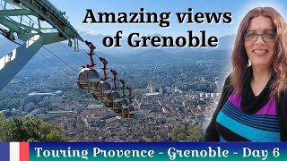 Riding the cable car to the Bastille  Grenoble City Centre [upl. by Ekal5]