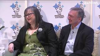 Lucky couple celebrate £115 million New Years Day EuroMillions jackpot  ITV News [upl. by Molli37]