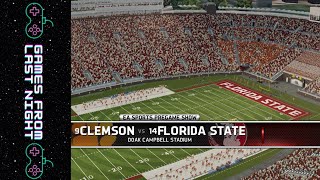 Clemson vs Florida State  2024 Season  EA Sports NCAA Football 14 Exhibition Game [upl. by Ramar]