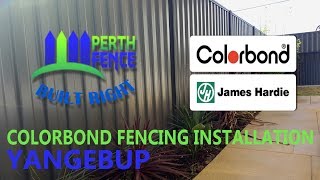 Colorbond Fencing Yangebup  PERTH FENCE [upl. by Aicitel]