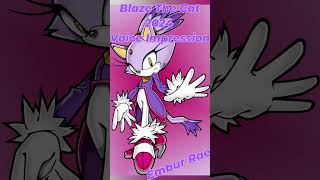 Blaze The Cat Voice Impression voiceacting sonicthehedgehog blazethecat sonic voiceover [upl. by Lehcor]