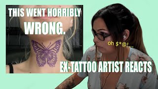 ExTattoo Artist Reacts to TATTOO FAILS TikTok [upl. by Sucrad]