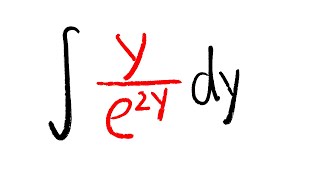 integral of ye2y integration by parts calculus 2 [upl. by Bergstrom]