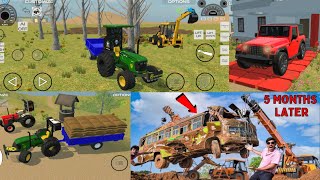 Swaraj फस गया🤣 And JCB🔥John Deere indian game  indian vehicles simulator 3d new gaming video [upl. by Landing]