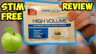 PEScience STIM FREE PreWorkout High Volume Review [upl. by Anwahsit766]