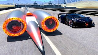 Thrust SSC GTR vs Bugatti Black Devil VGT at Speciale Stage Route X [upl. by Ndnarb]