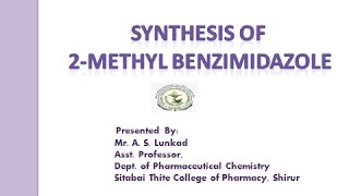 Synthesis of 2 Methyl benzimidazole [upl. by Kendry520]